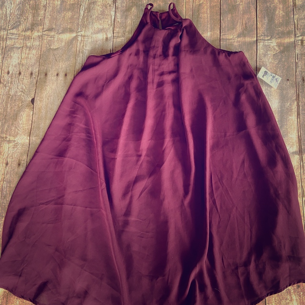 2/$30 Charlotte Russe Maroon A-line dress